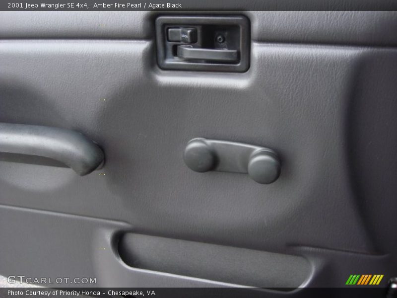 Amber Fire Pearl / Agate Black 2001 Jeep Wrangler SE 4x4