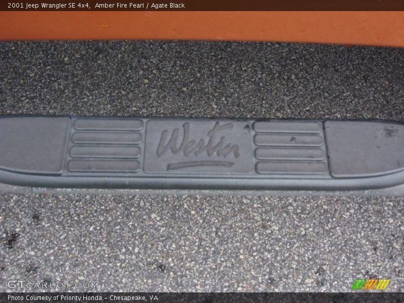 Amber Fire Pearl / Agate Black 2001 Jeep Wrangler SE 4x4