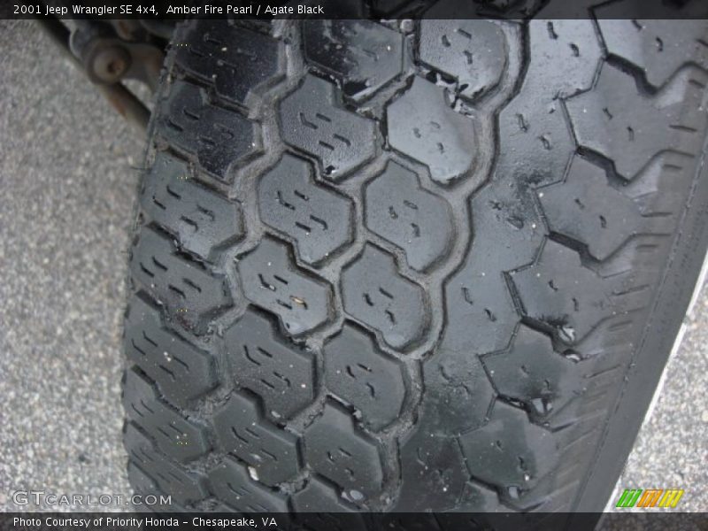 Amber Fire Pearl / Agate Black 2001 Jeep Wrangler SE 4x4