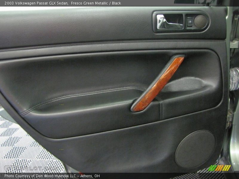 Fresco Green Metallic / Black 2003 Volkswagen Passat GLX Sedan