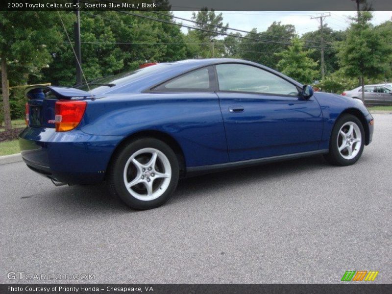 Spectra Blue Mica / Black 2000 Toyota Celica GT-S