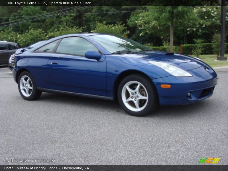 Spectra Blue Mica / Black 2000 Toyota Celica GT-S