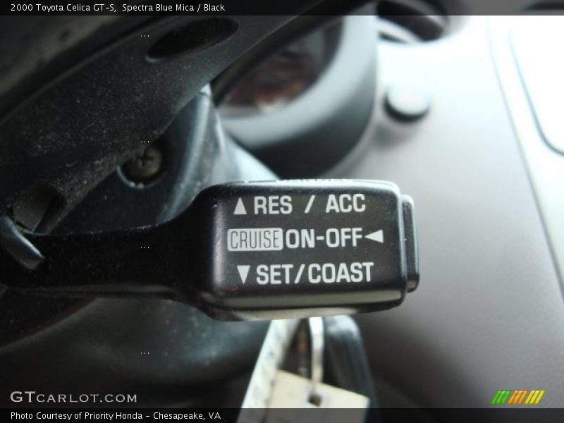 Spectra Blue Mica / Black 2000 Toyota Celica GT-S