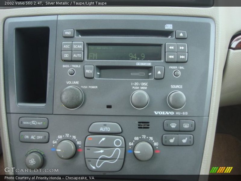 Audio System of 2002 S60 2.4T