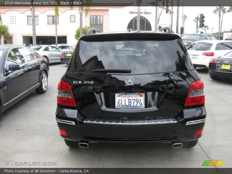 Black / Black 2010 Mercedes-Benz GLK 350