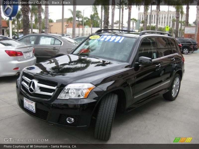 Black / Black 2010 Mercedes-Benz GLK 350