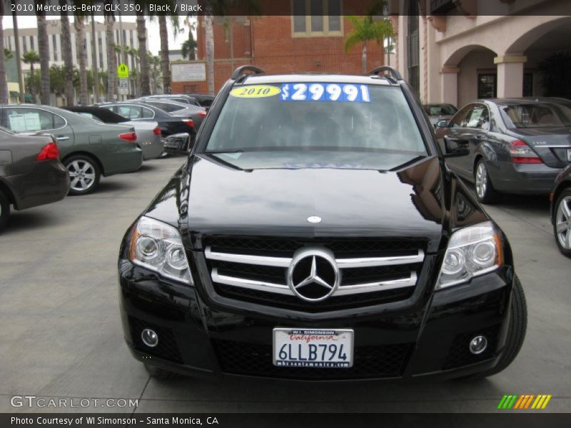 Black / Black 2010 Mercedes-Benz GLK 350