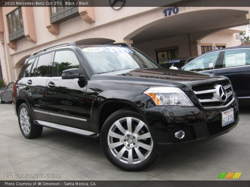 Black / Black 2010 Mercedes-Benz GLK 350