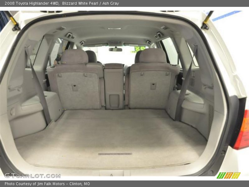 Blizzard White Pearl / Ash Gray 2008 Toyota Highlander 4WD