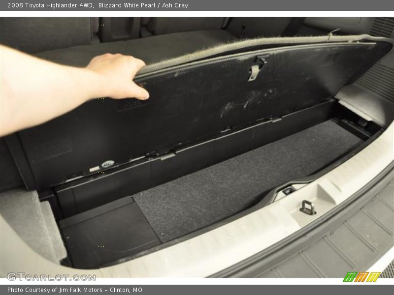 Blizzard White Pearl / Ash Gray 2008 Toyota Highlander 4WD