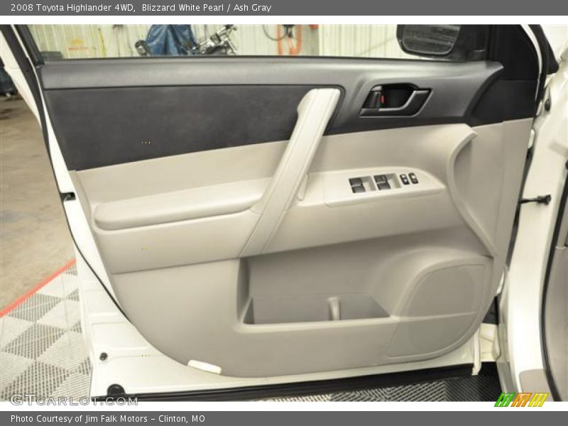 Blizzard White Pearl / Ash Gray 2008 Toyota Highlander 4WD