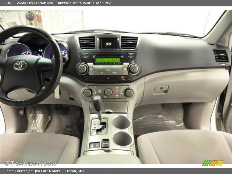 Blizzard White Pearl / Ash Gray 2008 Toyota Highlander 4WD
