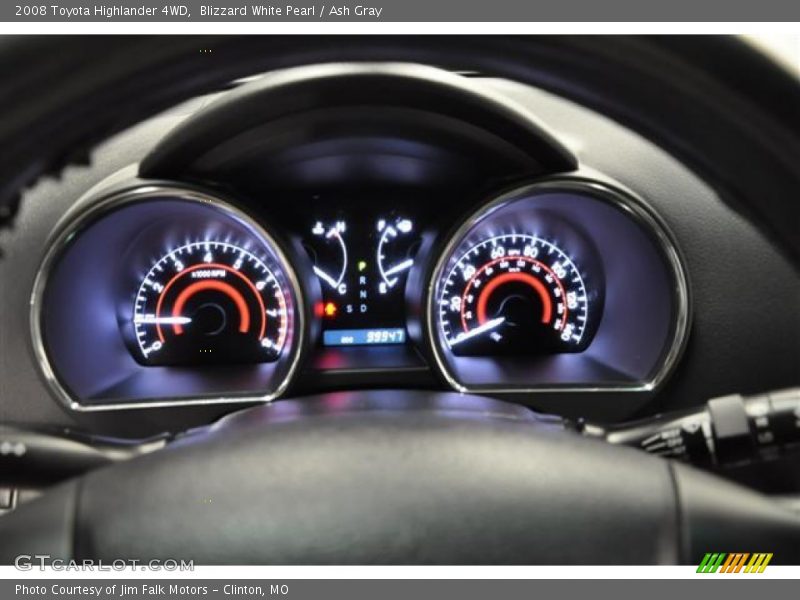 Blizzard White Pearl / Ash Gray 2008 Toyota Highlander 4WD