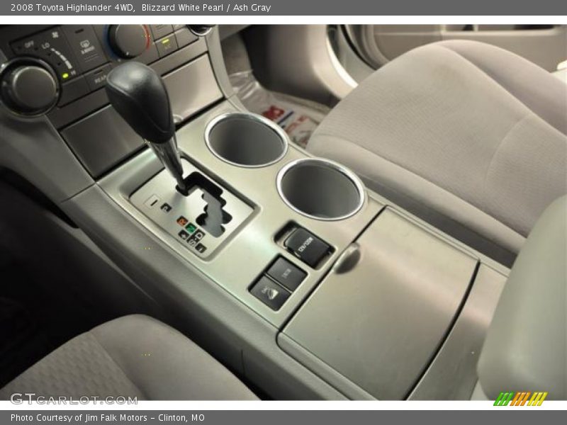 Blizzard White Pearl / Ash Gray 2008 Toyota Highlander 4WD