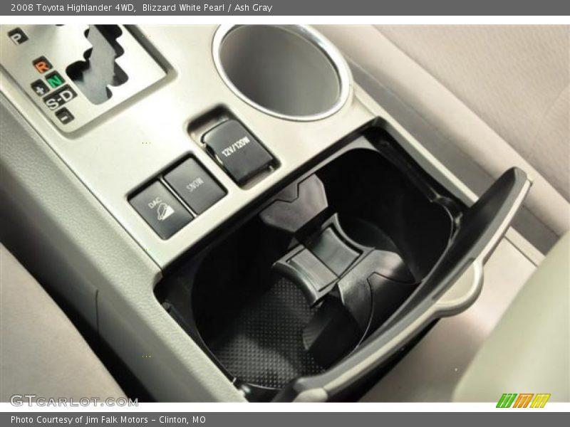 Blizzard White Pearl / Ash Gray 2008 Toyota Highlander 4WD