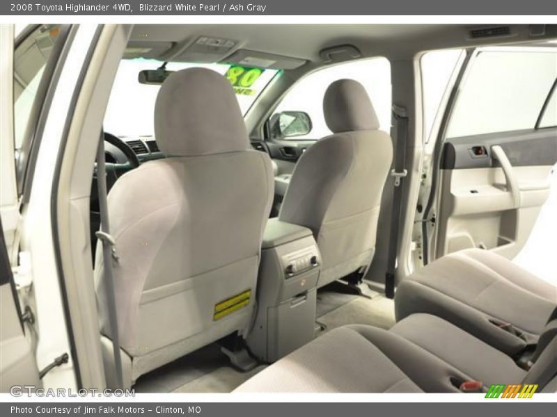 Blizzard White Pearl / Ash Gray 2008 Toyota Highlander 4WD
