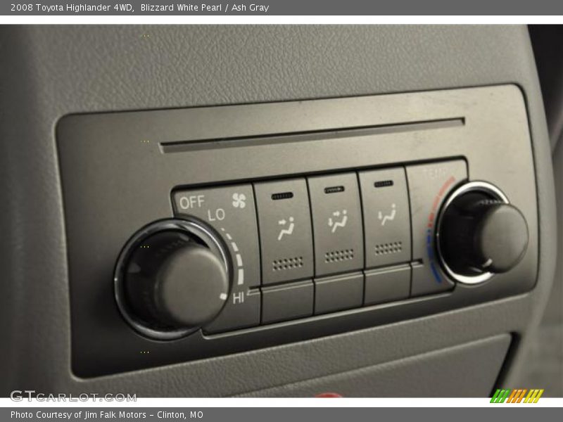 Blizzard White Pearl / Ash Gray 2008 Toyota Highlander 4WD