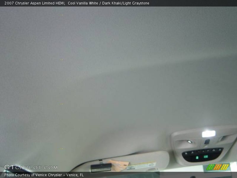 Cool Vanilla White / Dark Khaki/Light Graystone 2007 Chrysler Aspen Limited HEMI