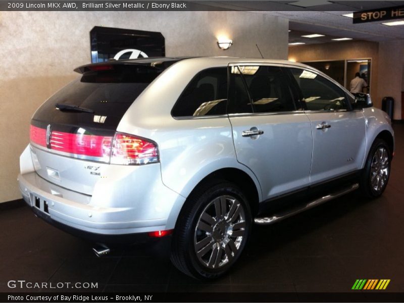 Brilliant Silver Metallic / Ebony Black 2009 Lincoln MKX AWD