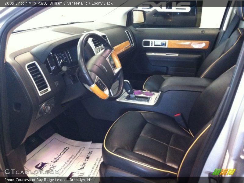Brilliant Silver Metallic / Ebony Black 2009 Lincoln MKX AWD