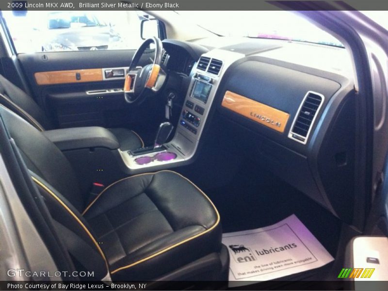 Brilliant Silver Metallic / Ebony Black 2009 Lincoln MKX AWD