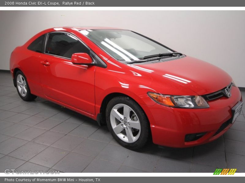 Rallye Red / Black 2008 Honda Civic EX-L Coupe