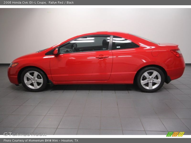 Rallye Red / Black 2008 Honda Civic EX-L Coupe