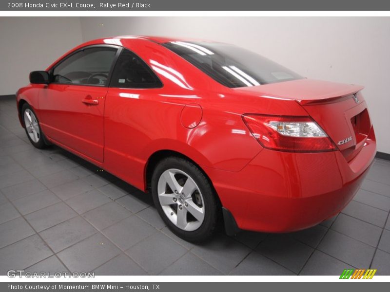 Rallye Red / Black 2008 Honda Civic EX-L Coupe
