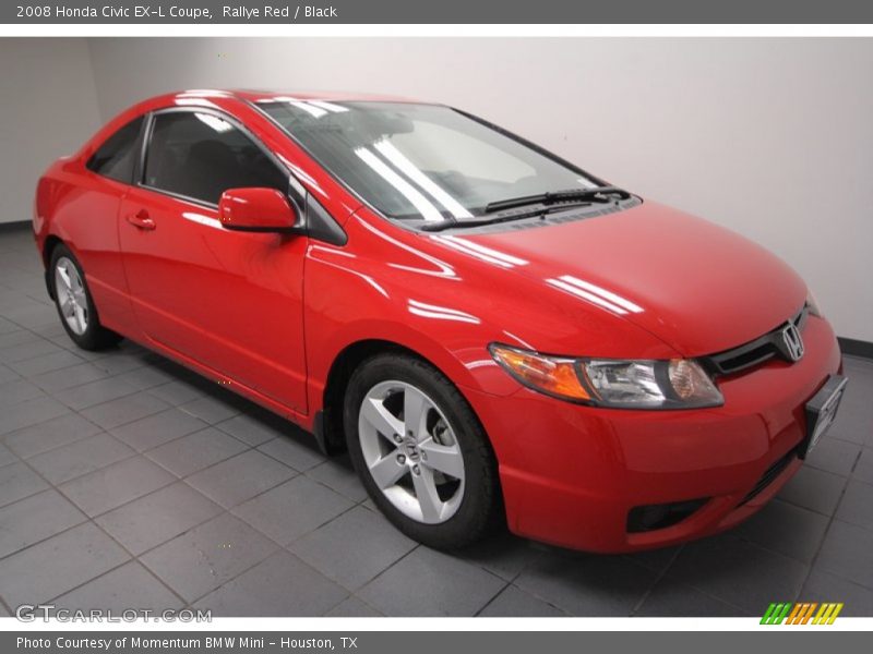 Rallye Red / Black 2008 Honda Civic EX-L Coupe
