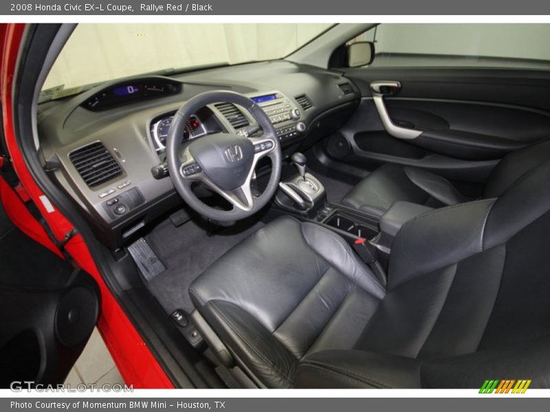 Rallye Red / Black 2008 Honda Civic EX-L Coupe