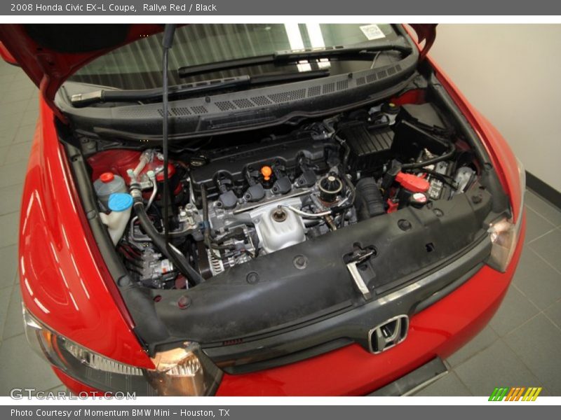 Rallye Red / Black 2008 Honda Civic EX-L Coupe