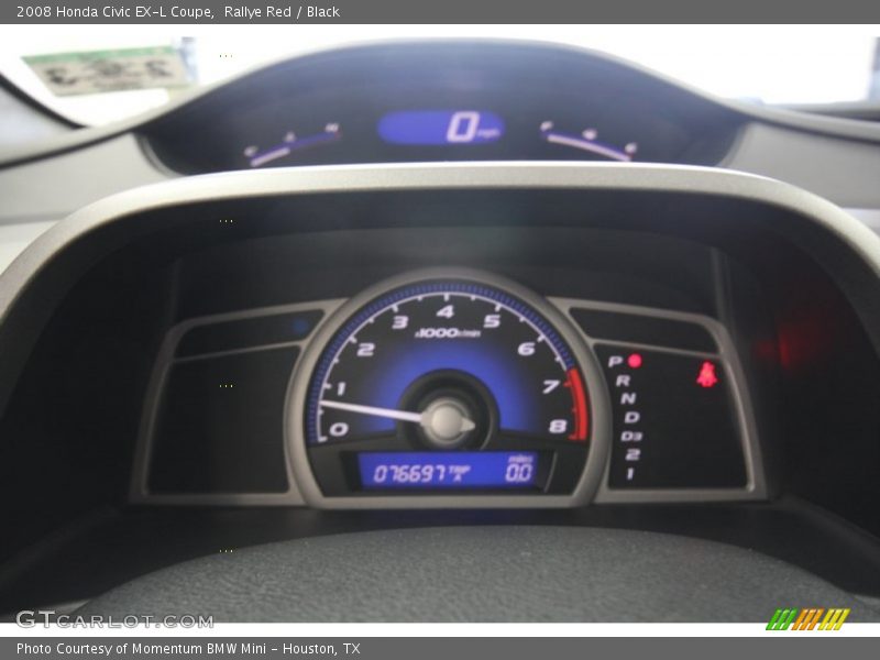 Rallye Red / Black 2008 Honda Civic EX-L Coupe