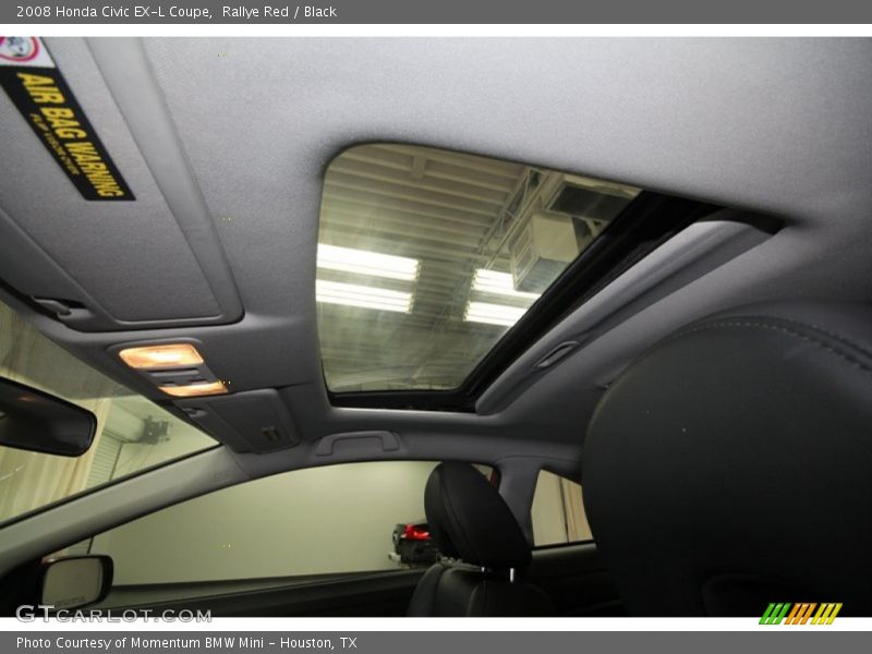 Rallye Red / Black 2008 Honda Civic EX-L Coupe