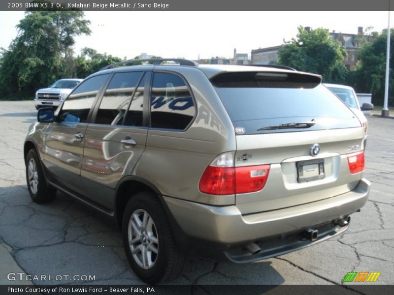 Kalahari Beige Metallic / Sand Beige 2005 BMW X5 3.0i