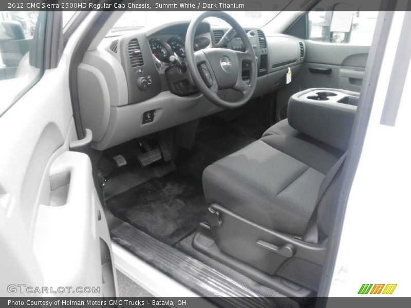 Summit White / Dark Titanium 2012 GMC Sierra 2500HD Regular Cab Chassis