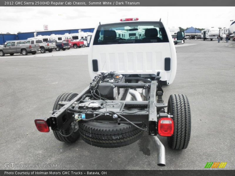 Summit White / Dark Titanium 2012 GMC Sierra 2500HD Regular Cab Chassis