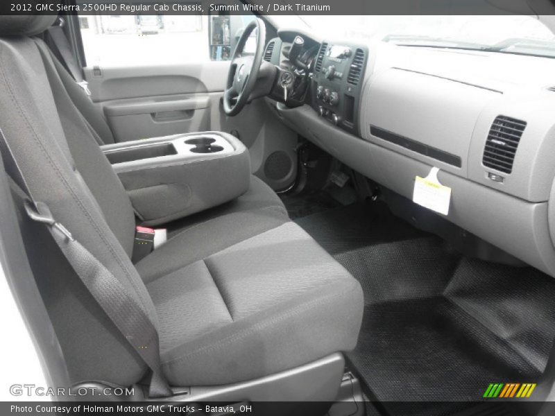 Summit White / Dark Titanium 2012 GMC Sierra 2500HD Regular Cab Chassis