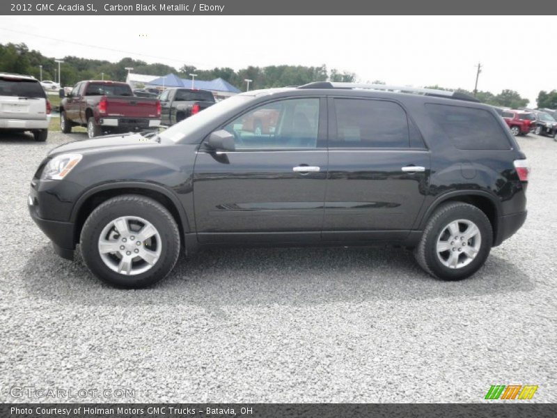 Carbon Black Metallic / Ebony 2012 GMC Acadia SL