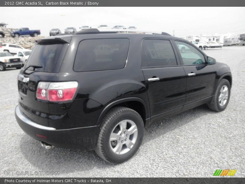 Carbon Black Metallic / Ebony 2012 GMC Acadia SL