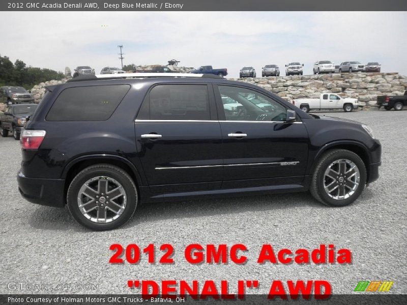 Deep Blue Metallic / Ebony 2012 GMC Acadia Denali AWD
