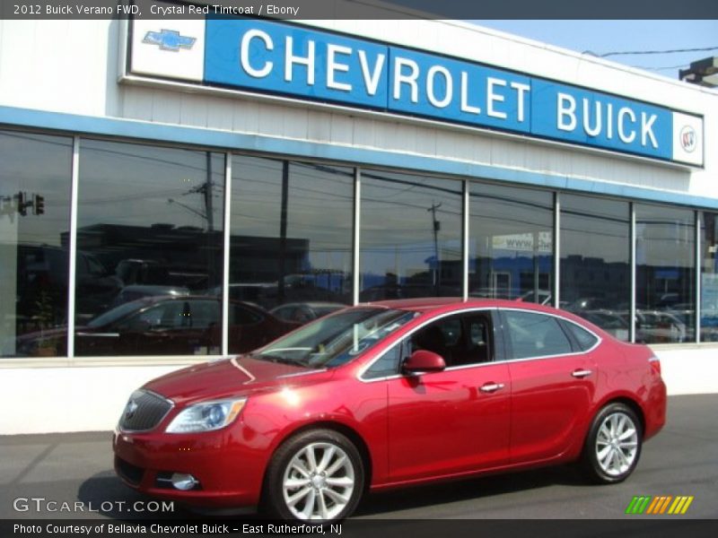 Crystal Red Tintcoat / Ebony 2012 Buick Verano FWD