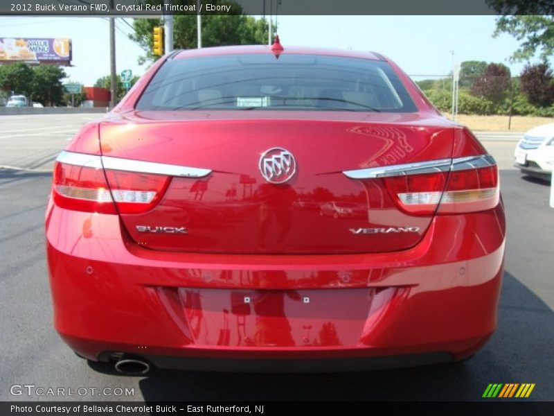 Crystal Red Tintcoat / Ebony 2012 Buick Verano FWD