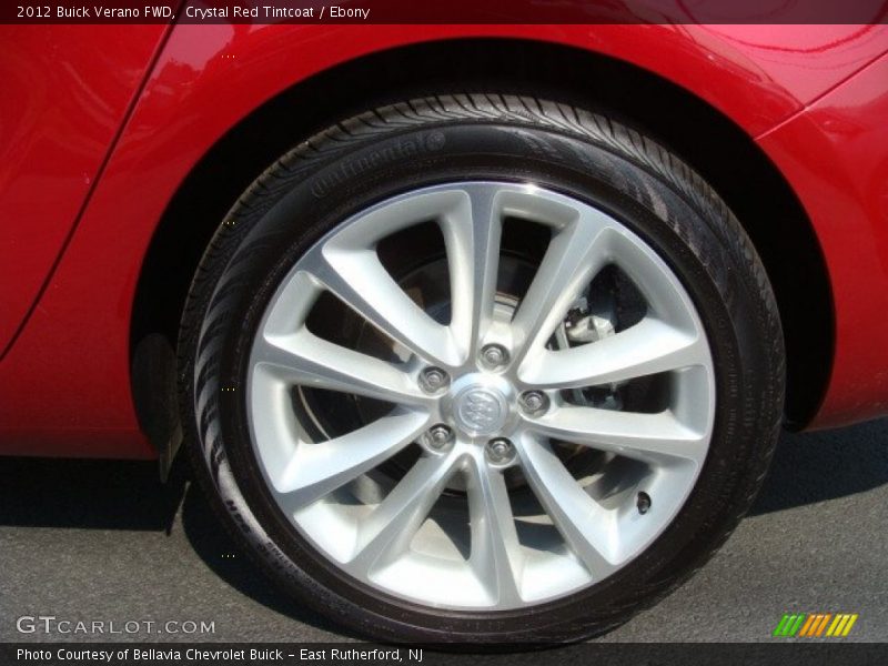 Crystal Red Tintcoat / Ebony 2012 Buick Verano FWD