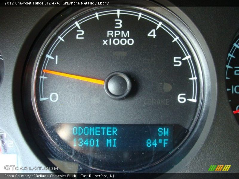 Graystone Metallic / Ebony 2012 Chevrolet Tahoe LTZ 4x4
