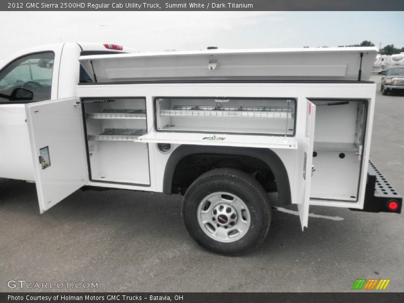 Summit White / Dark Titanium 2012 GMC Sierra 2500HD Regular Cab Utility Truck