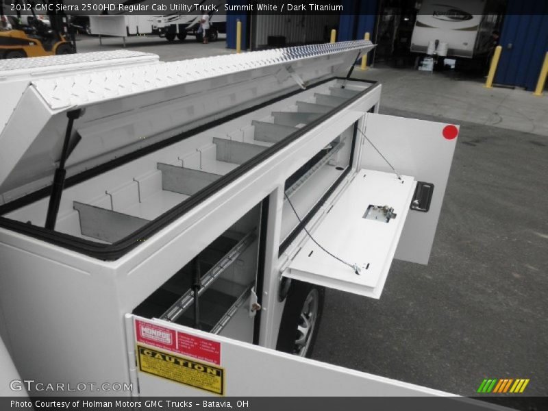 Summit White / Dark Titanium 2012 GMC Sierra 2500HD Regular Cab Utility Truck