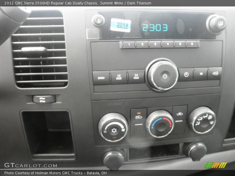 Summit White / Dark Titanium 2012 GMC Sierra 3500HD Regular Cab Dually Chassis