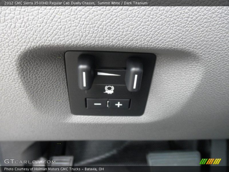 Summit White / Dark Titanium 2012 GMC Sierra 3500HD Regular Cab Dually Chassis