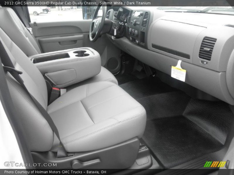Summit White / Dark Titanium 2012 GMC Sierra 3500HD Regular Cab Dually Chassis