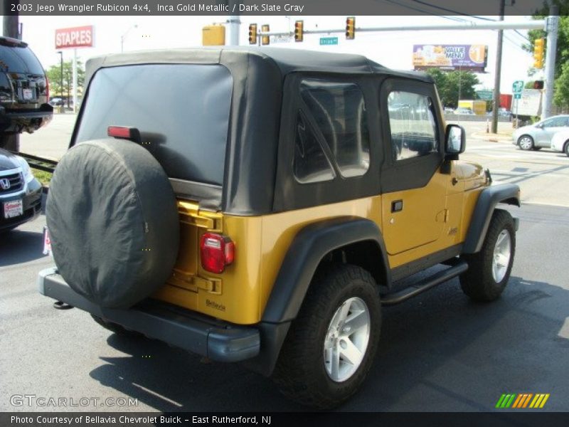 Inca Gold Metallic / Dark Slate Gray 2003 Jeep Wrangler Rubicon 4x4